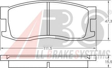 Тормозные колодки A.B.S. 36165