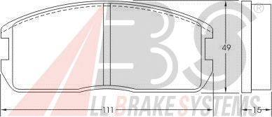 Тормозные колодки A.B.S. 36178