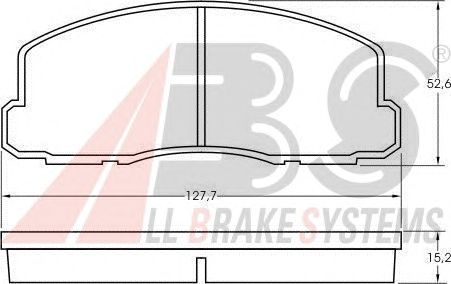 Гальмівні колодки A.B.S. 36508