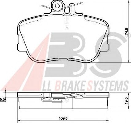 Тормозные колодки A.B.S. 36838