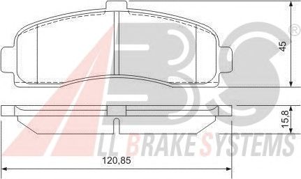 Тормозные колодки A.B.S. 36848
