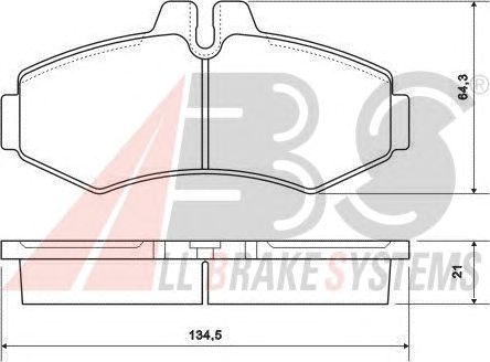 Тормозные колодки A.B.S. 37095