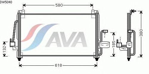 Радиатор кондиционера AVA QUALITY COOLING DW5040