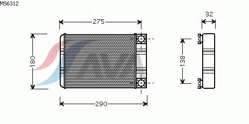Радіатор опалення AVA QUALITY COOLING MS6312