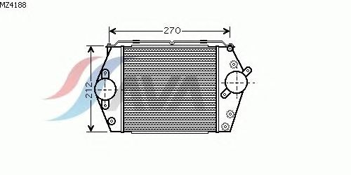 Интеркулер AVA QUALITY COOLING MZ4188