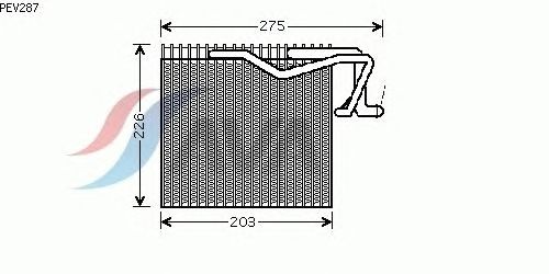 Испаритель кондиционера AVA QUALITY COOLING PEV287