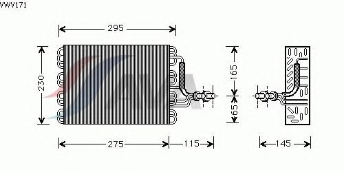 Испаритель кондиционера AVA QUALITY COOLING VWV171