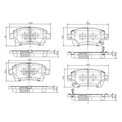 Тормозные колодки NIPPARTS N3602132