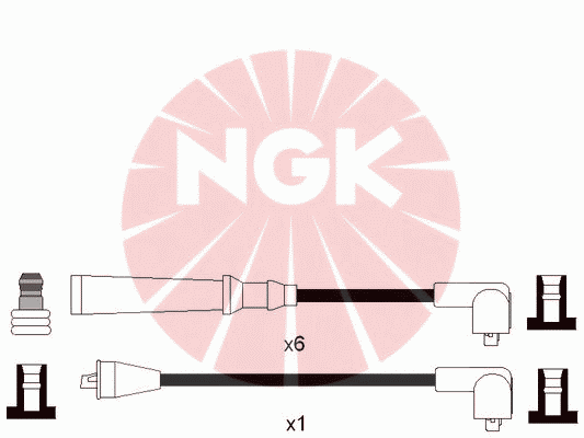 Комплект высоковольтных проводов NGK RCNE29