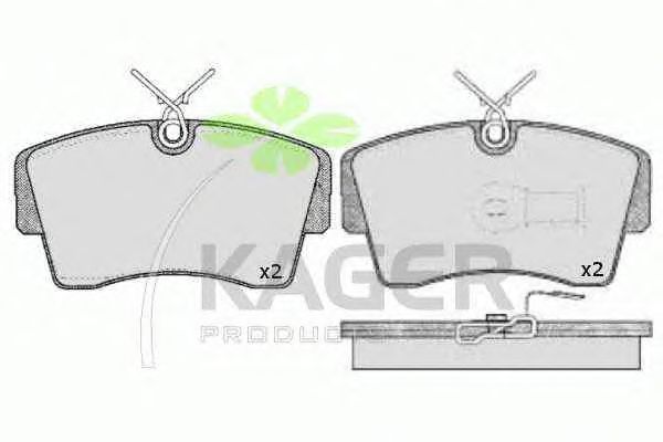 Тормозные колодки KAGER 35-0277