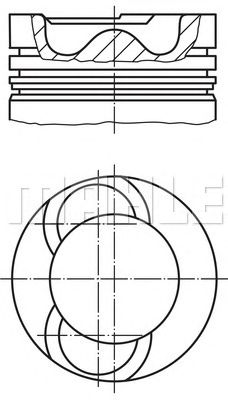 Поршень MAHLE ORIGINAL 028 09 00