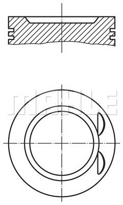 Поршень MAHLE ORIGINAL 011 73 01