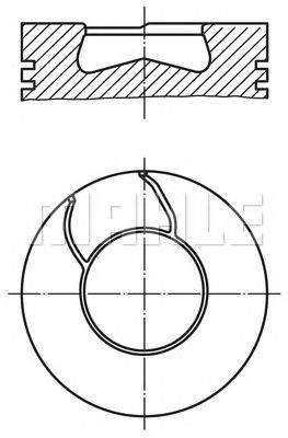 Поршень MAHLE ORIGINAL 009 35 00