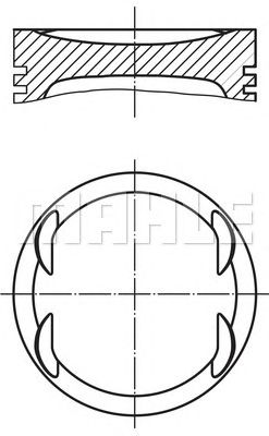 Поршень MAHLE ORIGINAL 004 08 00