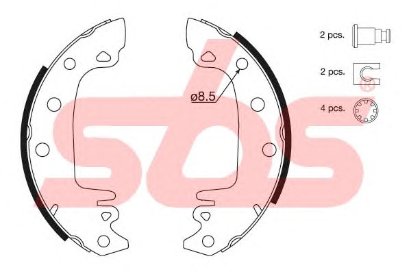 Тормозные колодки sbs 18492723285