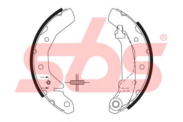 Тормозные колодки sbs 18492750594