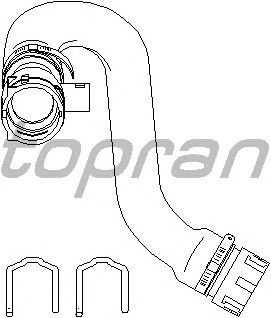 Шланг радиатора TOPRAN 501 563
