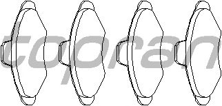 Тормозные колодки TOPRAN 300 276