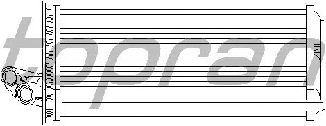 Радиатор отопителя TOPRAN 721 422