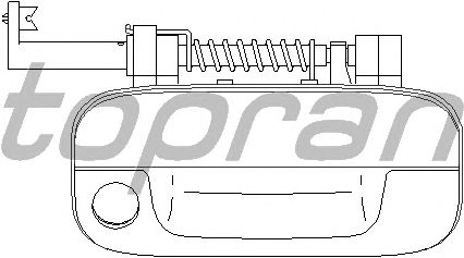 Ручка двери TOPRAN 722 386