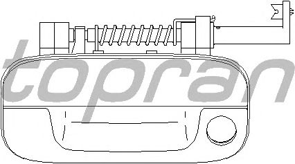 Ручка двери TOPRAN 722 385
