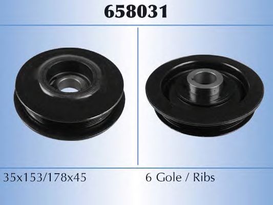 Шкив коленвала MALO 658031
