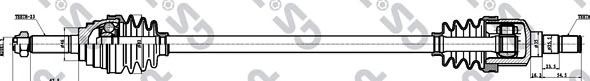 Приводной вал GSP 208059