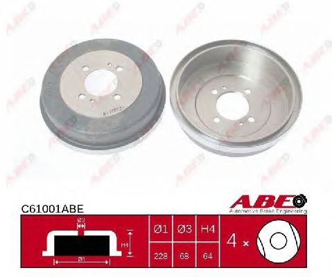 Тормозной барабан ABE C61001ABE