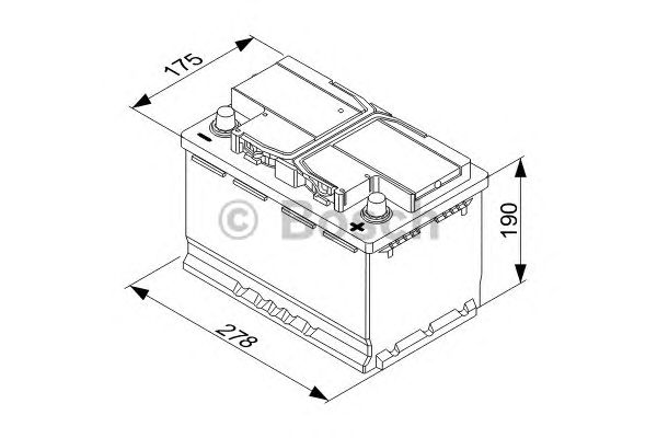 Стартерная аккумуляторная батарея BOSCH 0 092 T30 080 T3