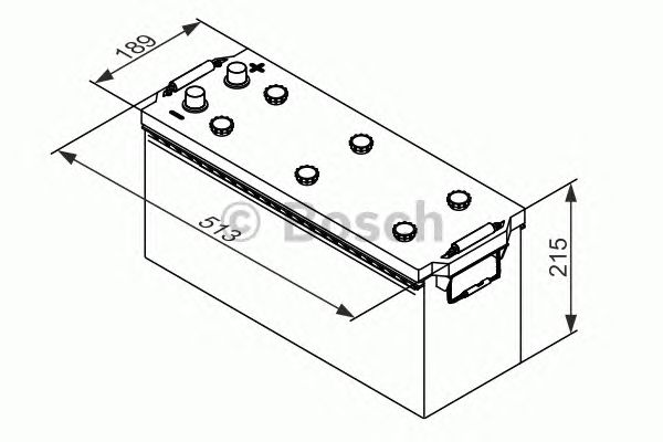 Стартерная аккумуляторная батарея BOSCH 0 092 T30 750 T3