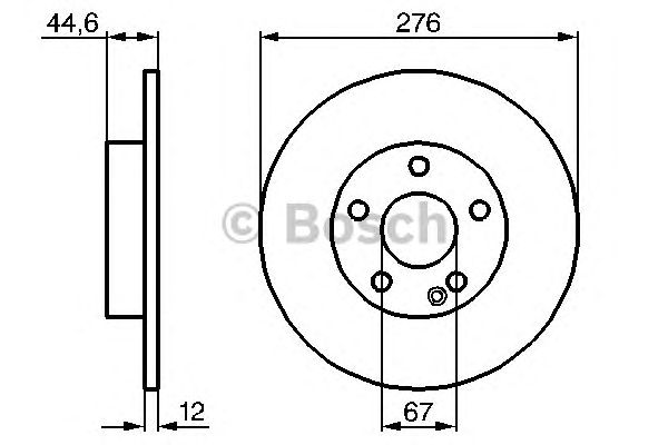 Тормозной диск BOSCH 0 986 479 185