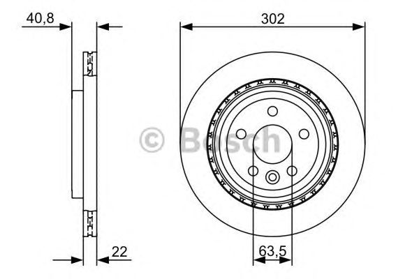 Тормозной диск BOSCH 0 986 479 398
