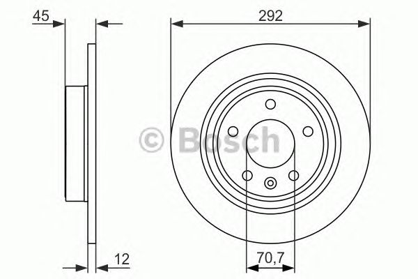Тормозной диск BOSCH 0 986 479 646