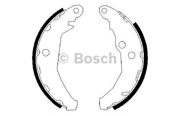 Тормозные колодки BOSCH 0 986 487 195