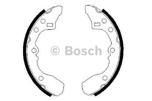 Тормозные колодки BOSCH 0 986 487 282