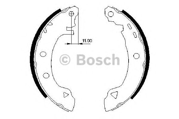 Тормозные колодки BOSCH 0 986 487 295