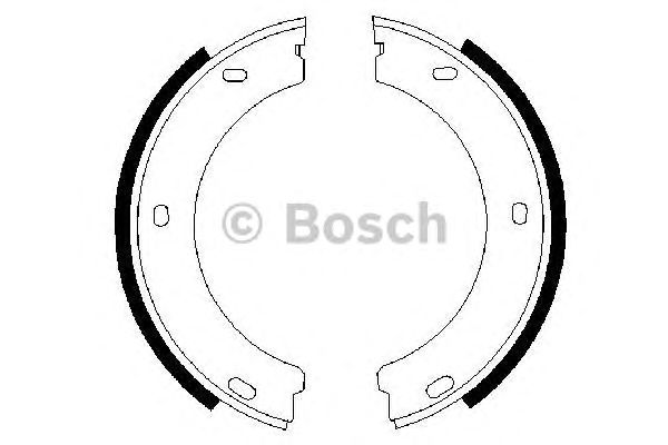 Тормозные колодки ручника BOSCH 0 986 487 383