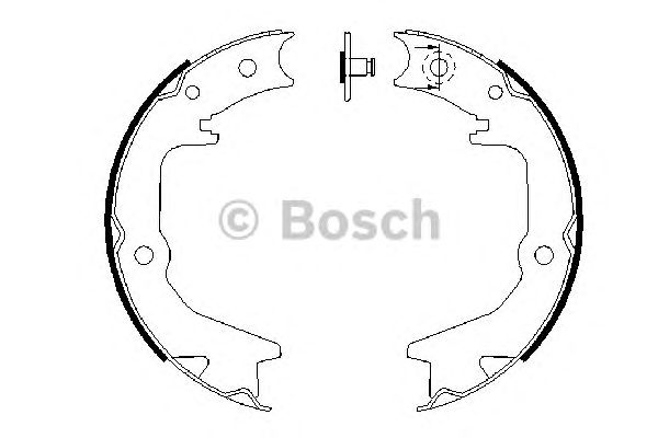 Тормозные колодки ручника BOSCH 0 986 487 685