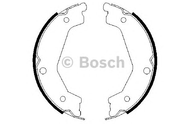 Тормозные колодки ручника BOSCH 0 986 487 708