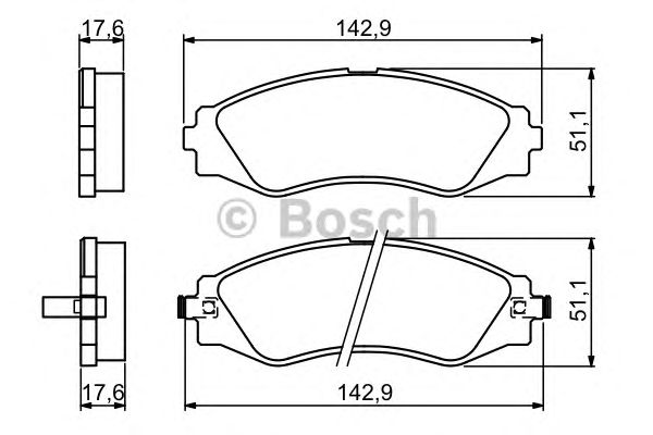 Тормозные колодки BOSCH 0 986 494 173