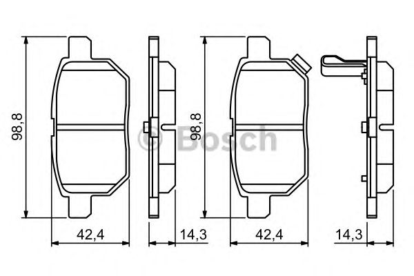 Гальмівні колодки BOSCH 0 986 494 255