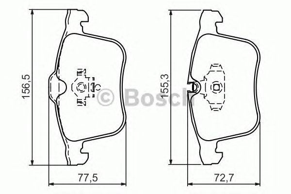 Тормозные колодки BOSCH 0 986 494 280