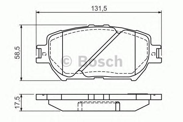 Тормозные колодки BOSCH 0 986 494 363