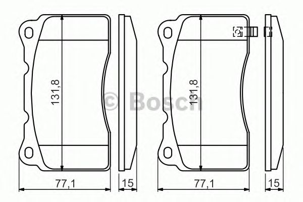Тормозные колодки BOSCH 0 986 494 395
