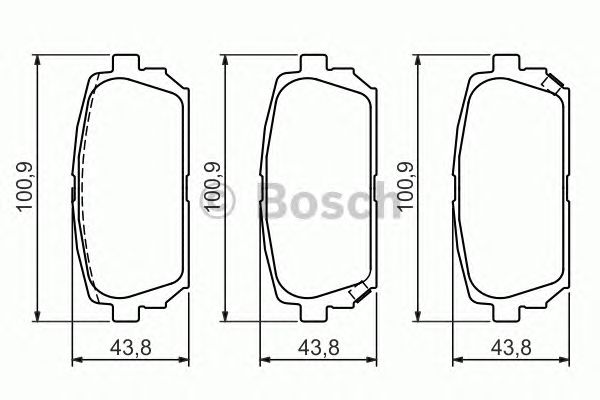 Тормозные колодки BOSCH 0 986 494 400