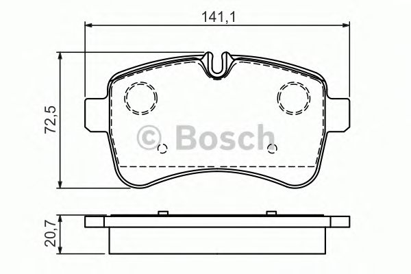 Тормозные колодки BOSCH 0 986 494 460