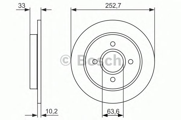 Тормозной диск BOSCH 0 986 479 859