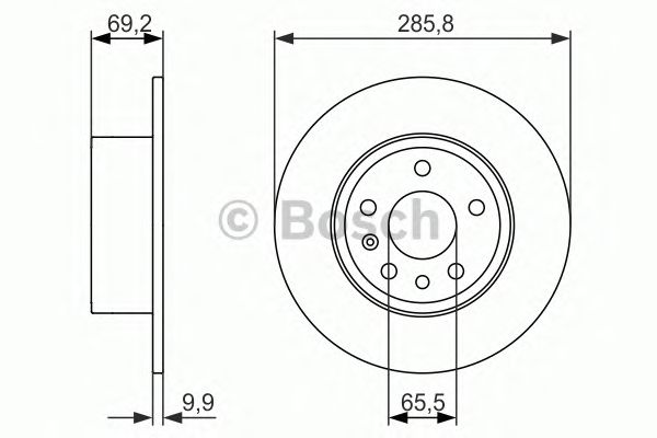Тормозной диск BOSCH 0 986 479 866