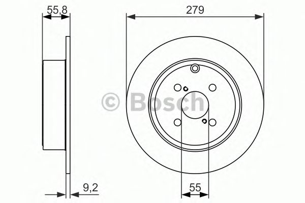 Гальмівний диск BOSCH 0 986 479 951
