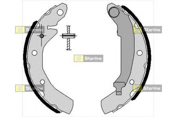 Тормозные колодки STARLINE BC 07260